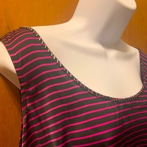 Chic New York & Company Dressy Tank w bead collar